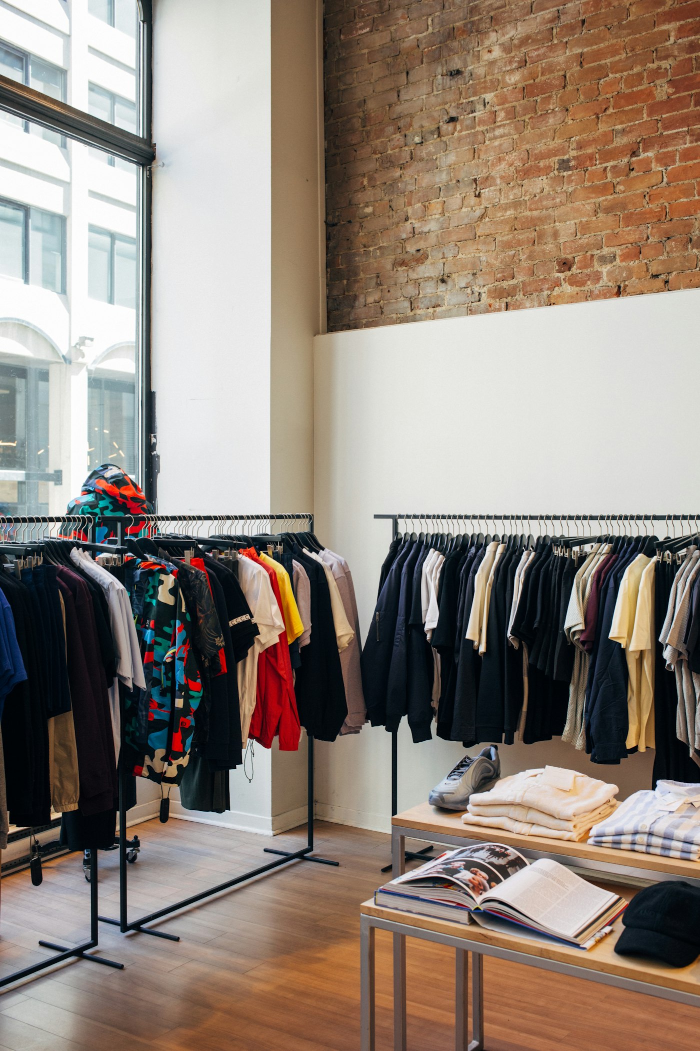 Racks to browse, unhurried