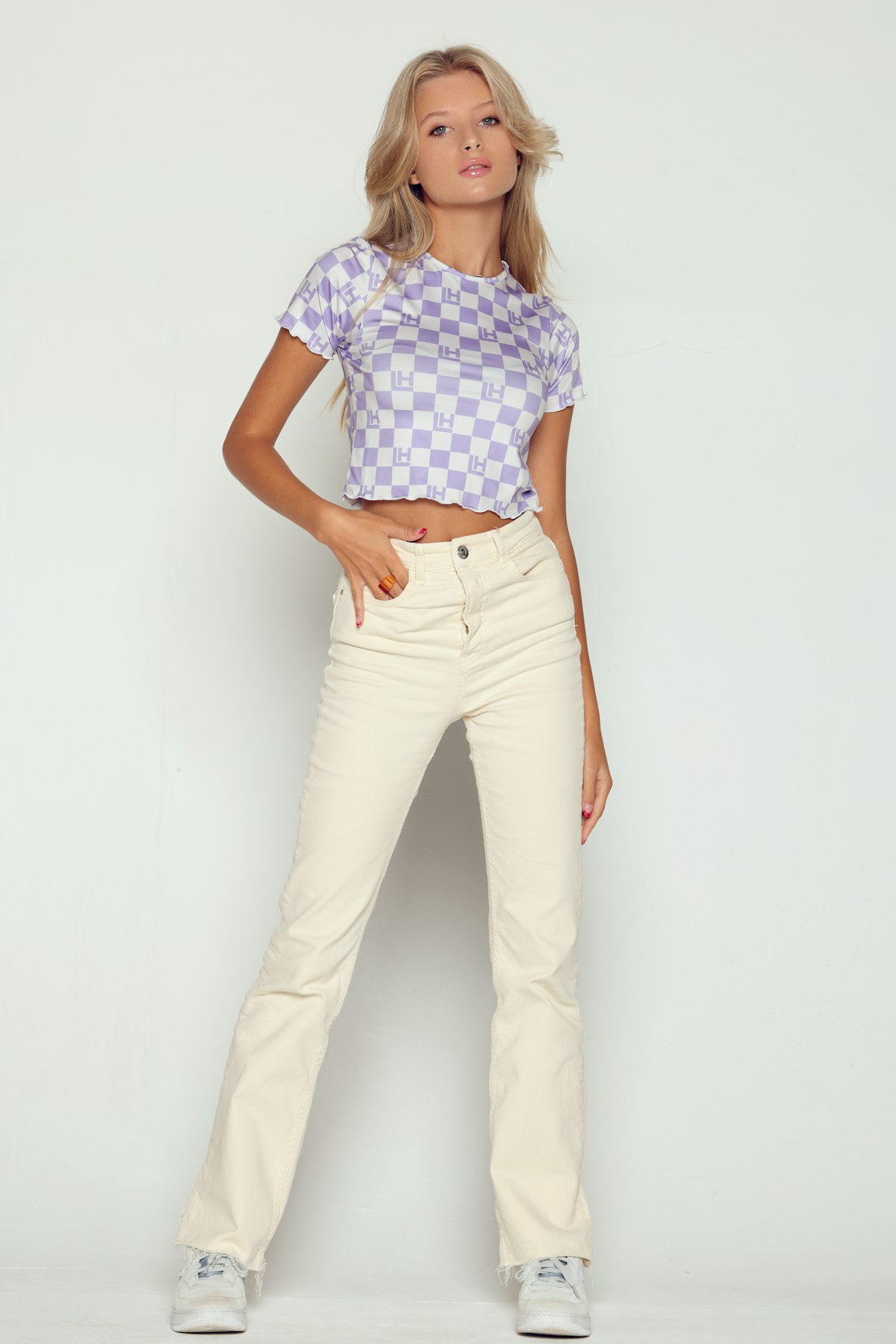 A look styled in soft, natural light
